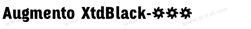 Augmento XtdBlack字体转换